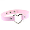 2021 Punk PU Leather Lock Key Heart Round Rivet Collar Studded Choker Necklace Body Birthday Party Gift chocker Jewelry