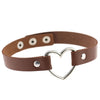 2021 Punk PU Leather Lock Key Heart Round Rivet Collar Studded Choker Necklace Body Birthday Party Gift chocker Jewelry