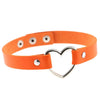 2021 Punk PU Leather Lock Key Heart Round Rivet Collar Studded Choker Necklace Body Birthday Party Gift chocker Jewelry