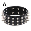 2021 Punk PU Leather Lock Key Heart Round Spike Rivet Collar Studded Choker Necklace Body Birthday Party Gift Choker Jewelry