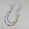 2021 Rainbow Women Short Necklace Handmade Multicolor Beads Bohemia Women Delicate Choker Jewelry Friend Gift