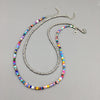 2021 Rainbow Women Short Necklace Handmade Multicolor Beads Bohemia Women Delicate Choker Jewelry Friend Gift