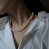 2021 Retro White Pearl Choker Necklace for Women Trendy Summer Imitation Pearl Choker Trend Elegant Aesthetic Wedding Jewelry