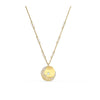 2021 SWA 1:1 Exquisite necklace Round plate yellow gold for women Valentine's Day Gift jewelry