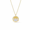 2021 SWA 1:1 Exquisite necklace Round plate yellow gold for women Valentine's Day Gift jewelry