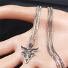 2022 Satan Sheep Head Stainless Steel Neckless Women Silver Color Necklace Pendant Jewelry joyeria acero inoxidable N3774S02