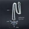 2022 Satan Sheep Head Stainless Steel Neckless Women Silver Color Necklace Pendant Jewelry joyeria acero inoxidable N3774S02