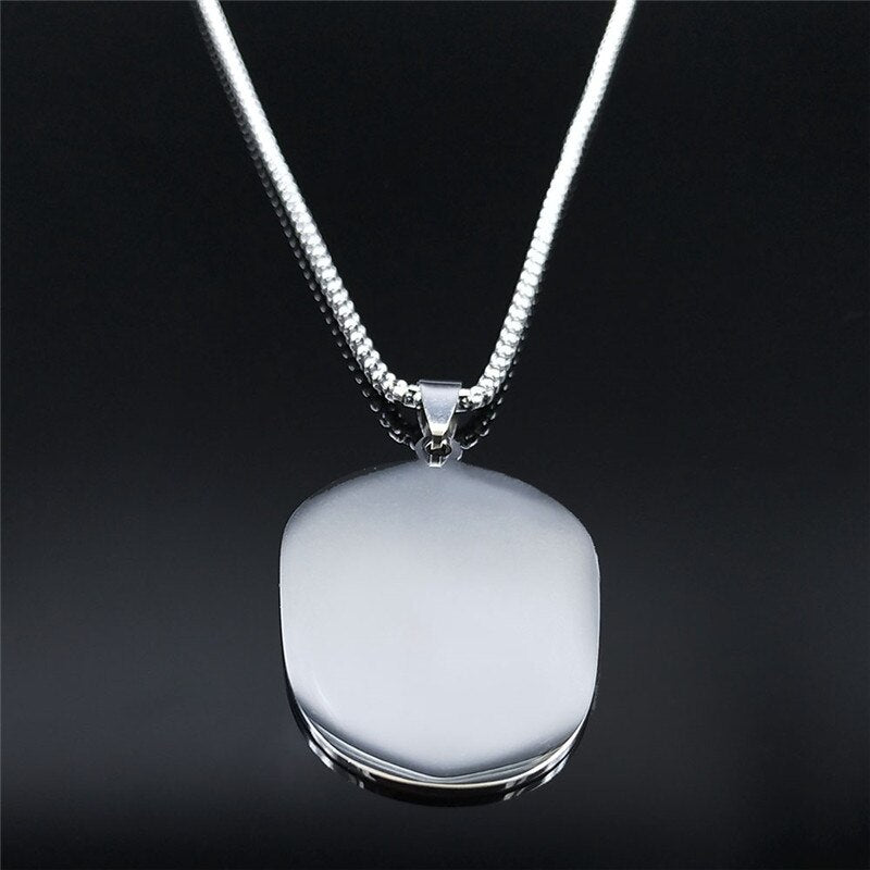 2021 Stainless Steel Goth Jesus Chain Necklaces for Women/Men Silver Color Big Necklaces Chain Jewelry colgante N3633S01