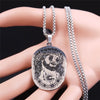 2021 Stainless Steel Goth Jesus Chain Necklaces for Women/Men Silver Color Big Necklaces Chain Jewelry colgante N3633S01