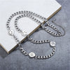 2021 Stainless Steel Smiley Face Necklace For Man Female Sense Trend Hip-hop Expression Pendant Accessory Daily Wear Not Fade