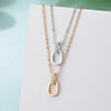 2021 The INS necklace is versatile, interlocking necklace clavicle chain, short necklace choker gift for women
