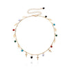 2022 Trend Bohemia Drip Glaze Love Cross Pendant Necklace Simple Vintange Creative Personality Choker Neck For Women