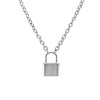 2021 Trend Rock Punk Choker Chain with Lock Necklace For Women Man Gothic Padlock Pendant Jewelry Party Gift