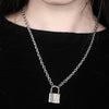 2021 Trend Rock Punk Choker Chain with Lock Necklace For Women Man Gothic Padlock Pendant Jewelry Party Gift