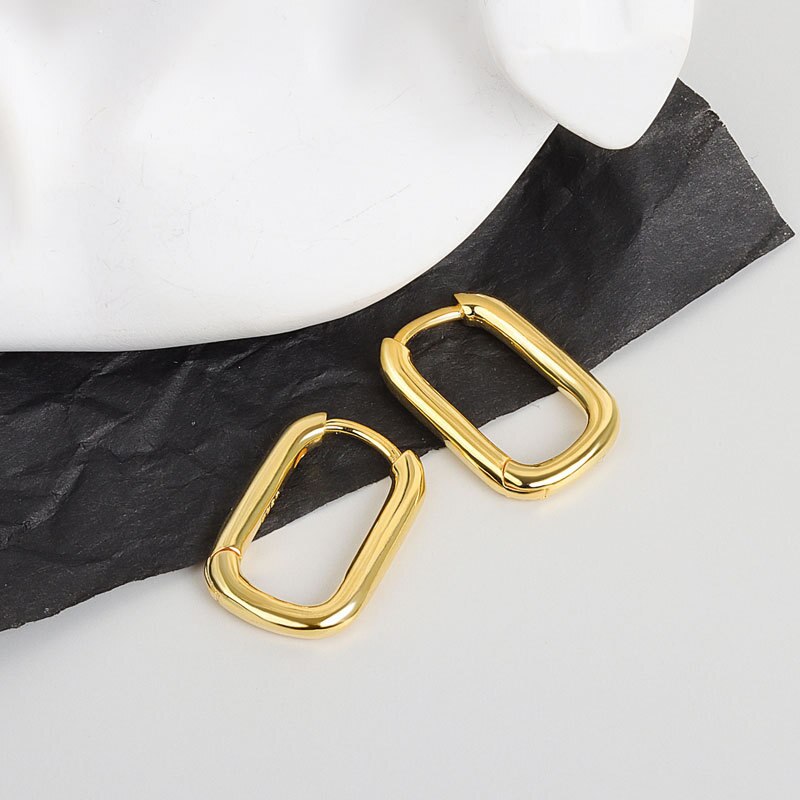 2022 Trend U-shape 925 Stamp Silver Color Woman Earrings Korean Simple Wedding  Jewelry 2022 Jewelry Christmas