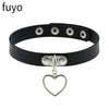 2021 Trend Sexy Punk Choker Necklaces Collar Leather Choker Neck Leather Necklace Bondage Goth Jewelry Women Gothic Accessories