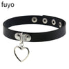 2021 Trend Sexy Punk Choker Necklaces Collar Leather Choker Neck Leather Necklace Bondage Goth Jewelry Women Gothic Accessories