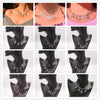 2021 Trend Silver Color Alphabet  Pendant Fun Game Statement Necklace Women Charm Party Clavicle Chain Jewelry Accessories