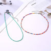 2022 Trendy Bohemia Colorful Pearl Necklaces For Women Cute Beaded Clavicle Chain Necklace Short Choker Jewelry Set Gift