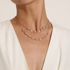 2022 Trendy Double Layer Pearl Necklace For Women Simple Clavicle Chain High Jewelry Choker Set Female Party Wedding Accessories