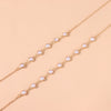 2022 Trendy Double Layer Pearl Necklace For Women Simple Clavicle Chain High Jewelry Choker Set Female Party Wedding Accessories