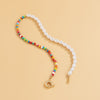 2022 Trendy Pearl Necklace For Women Bohemian Creative Soft pottery Beach Beaded Necklaces Women Jewelry Set Chain Choker Gift