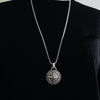 2021 Trendy Round Compass Pendant Men Necklace Box Chain Temperament Stainless Steel Necklace For Men Jewelry Gift