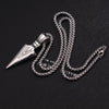2021 Trendy Round Compass Pendant Men Necklace Box Chain Temperament Stainless Steel Necklace For Men Jewelry Gift