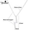 2021 Trendy Tiny Lightning Bolt Pendant Necklace Jewelry Celebrity Surgical Steel Beam Charm Chain Necklace for Women Party Gift