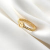 2021 Vintage Smiley Face Rings for Women Gold Brass Chunky Twisted Chain Geometric Smile Rings Gothic Punk Jewelry Girls