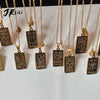 2021 Vintage Zodiac Necklace For Women Gold Stainless Steel 12 Constellation Zodiac Sign Necklace Leo Cancer Virgo Libra Chains