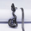 2022 Wicca Cobra Stainless Steel Chain Necklaces Women/Men Silver Color Pendant Necklace Jewelry acero inoxidable joyeria NZZ174