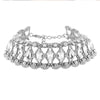 2021 Women's Neck Clavicle Rhinestone Necklace  Glitter Chokers Retro Aesthetic Accessories For Women's Gold Silver Plated