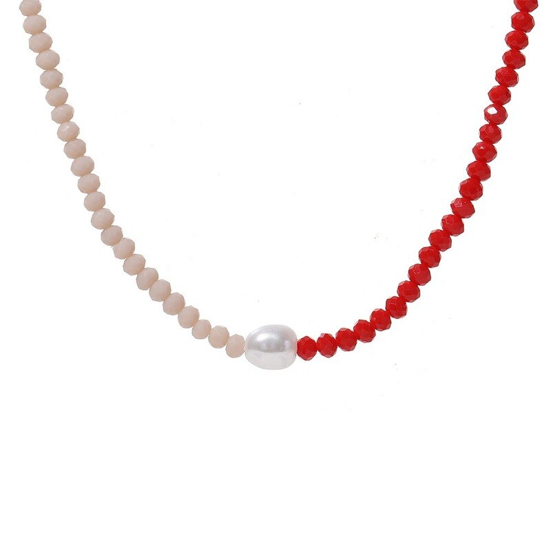 2021 cute Woman Necklace gold Jeweler gothic Round Pearl Gold Color Bead Short Neck Clavicle Necklace korean collar