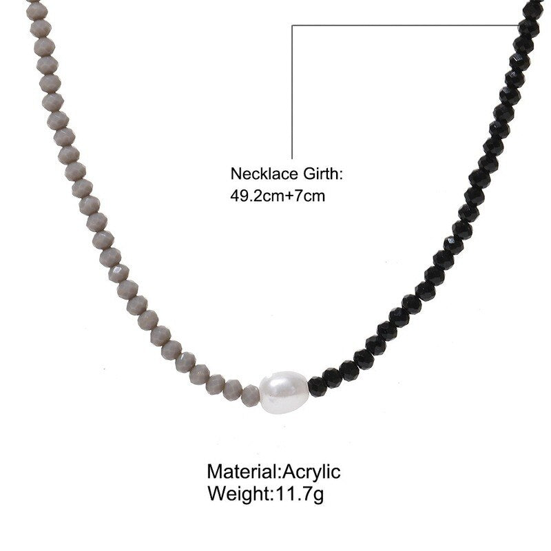 2021 cute Woman Necklace gold Jeweler gothic Round Pearl Gold Color Bead Short Neck Clavicle Necklace korean collar