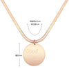 2021 Euro American style lucky round brand titanium steel rose gold necklace clavicle chain