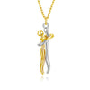 2021 ins Hug Necklace Valentine's Day Couples Anniversary Gift Punk Cool Pendant Necklace for women men