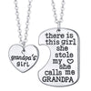 2021 2Pcs Father Daughter Gift These Girls Stole My Heart They Call Me Daddy Keychain Set Heart Puzzle Daughter Dad Necklace