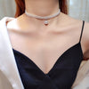 2021 Japanese and Korean ladies party alloy pearl clavicle necklace design trend style clavicle necklace