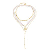 2021Selling European And American Accessories Simple Retro Baroque Pearl Necklace Women