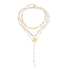2021Selling European And American Accessories Simple Retro Baroque Pearl Necklace Women