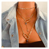 2021Product Carabiner Special Chain Link Link Necklace Women's Metal Necklace Suitable For Women High Quality Necklace