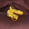 2022 Alloy Dragon King Simulation Gold Open Ring for Men Retro Men Ring Wedding Party Jewelry Accessories Size Adjustabl
