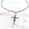 Brand Brambles Unisex Choker Necklace Men Women Hip Hop Gothic Punk Barbed Wire Thorns Cross Pendant Chain Party Gift