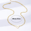 2022 Classic Shell Heart Pendant Gold Color Stainless steel Necklace Lovely Girls' Jewelry Accessories Women's Necklace