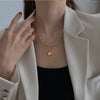 2022 Asymmetric Lock Necklace for Women Twist Gold Silver Color Chunky Thick Lock Choker Chain Necklaces Party Jewelry