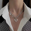 2022 Asymmetric Lock Necklace for Women Twist Gold Silver Color Chunky Thick Lock Choker Chain Necklaces Party Jewelry