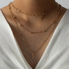 2022 Ins Gold Double Layers A M Letter Alphabet A-Z Initial Multi-layers Pendant Necklaces Trendy Korean Party Jewelry