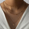 2022 Ins Gold Double Layers A M Letter Alphabet A-Z Initial Multi-layers Pendant Necklaces Trendy Korean Party Jewelry