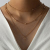 2022 Ins Gold Double Layers A M Letter Alphabet A-Z Initial Multi-layers Pendant Necklaces Trendy Korean Party Jewelry